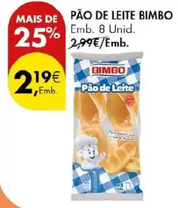 Pingo Doce Pão de leite bimbo promoção