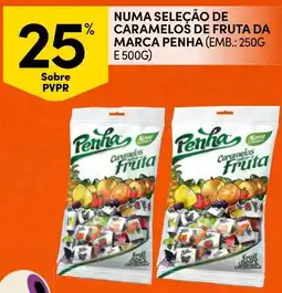 Continente Caramelos de fruta da marca penha promoção