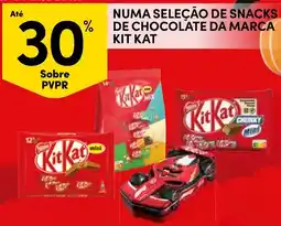 Continente snacks de chocolate da marca kit kat promoção