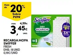 Continente recarga mopa swiffer fresh promoção