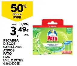 Continente recarga discos sanitários ativos pato lima promoção