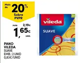 Continente Pano vileda suave promoção