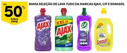 Continente lava tudo da marcas ajax, cif e sonasol promoção
