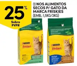Continente NOS ALIMENTOS SECOS P/ GATO DA MARCA FRISKIES promoção