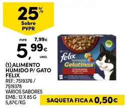 Continente Alimento Humido P/ Gato Felix promoção