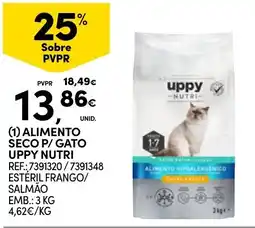 Continente Alimento seco p/ gato uppy nutri promoção