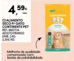 Continente Alimento seco p/ gato continente pet promoção