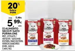 Continente alimento seco p/ gato purina one promoção