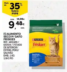 Continente alimento seco p/ gato friskies promoção