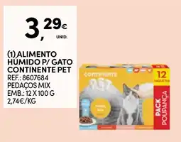 Continente alimento húmido p/ gato continente pet promoção