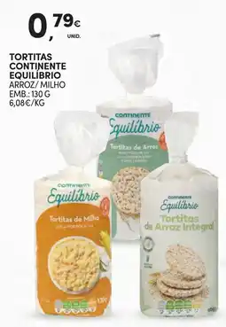 Continente Tortitas continente equilíbrio arroz/milho promoção