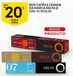 Continente nos cafés e cevada da marca delta q promoção