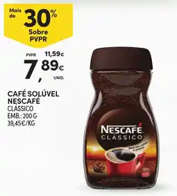 Continente Café solúvel nescafé clássico promoção