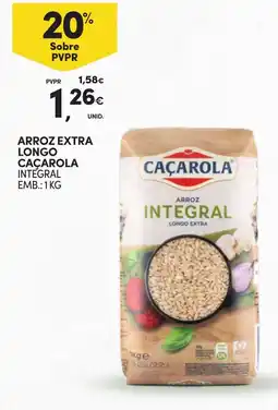 Continente Arroz extra longo caçarola integral promoção