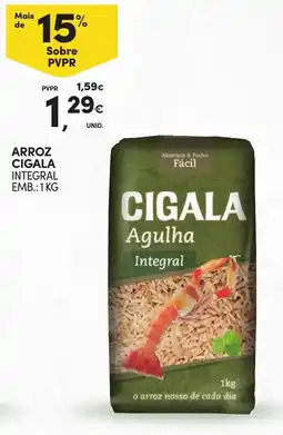 Continente arroz cigala integral promoção