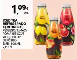 Continente Iced Tea Refrigerado Continente promoção
