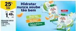 Continente Água de coco compal promoção