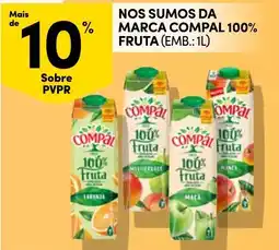Continente Compal 100% Fruta promoção