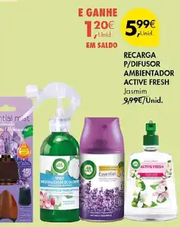Pingo Doce Air Wick recarga p/difusor ambientador active fresh jasmim promoção
