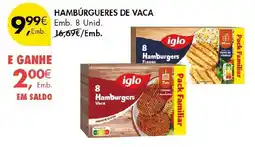 Pingo Doce Hambúrgueres de vaca iglo promoção