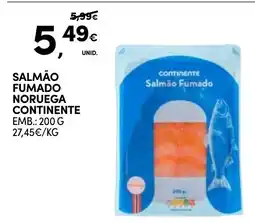 Continente Salmão fumado noruega continente promoção