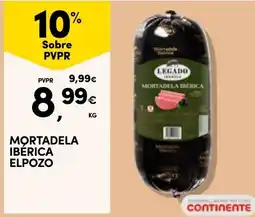 Continente Mortadela ibérica elpozo promoção