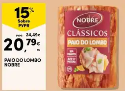 Continente Paio do lombo nobre promoção