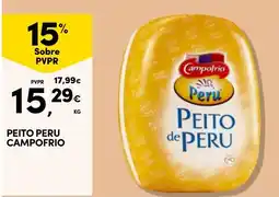 Continente Peito peru campo frio promoção