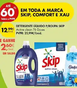 Pingo Doce Detergente líquido p/roupa skip promoção