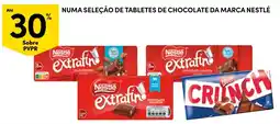 Continente Nestlé extrafino chocolate com leite promoção