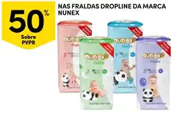 Continente Fraldas dropline da marca nunex promoção