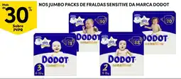 Continente jumbo packs de fraldas sensitive da marca dodot promoção