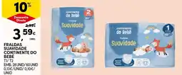 Continente Fraldas suavidade continente do bebê promoção