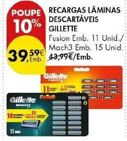 Pingo Doce recargas lâminas descartáveis gillette promoção