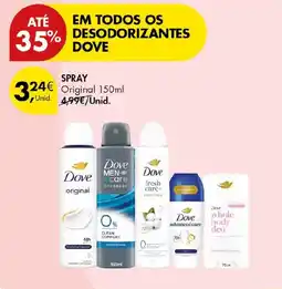 Pingo Doce Dove desodorizantes promoção