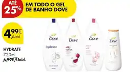 Pingo Doce Gel de banho dove hydrate promoção