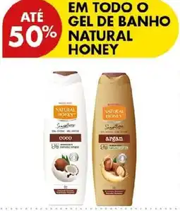 Pingo Doce gel de banho natural honey promoção