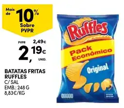 Continente Batatas fritas ruffles promoção