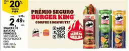 Continente Snacks de batatas pringles promoção