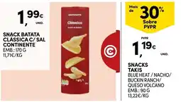 Continente Snack batata clássica c/ sal continente promoção