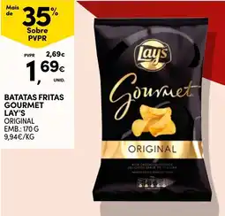 Continente Batatas fritas gourmet lay's original promoção