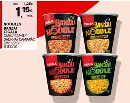 Continente Noodles banzai cigala promoção