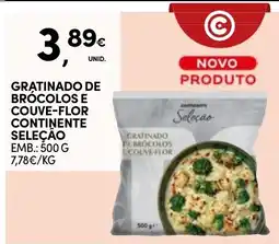 Continente Gratinado de brócolos e couve-flor continente seleção promoção
