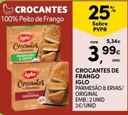 Continente Crocantes de frango iglo promoção