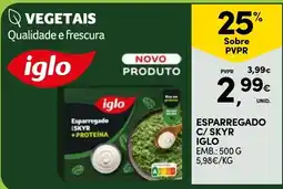 Continente esparregado c/ skyr iglo promoção