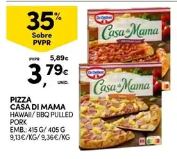 Continente Pizza casa di mama hawaii/ bbq pulled pork promoção