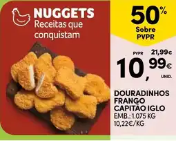 Continente Douradinhos frango capitão iglo promoção