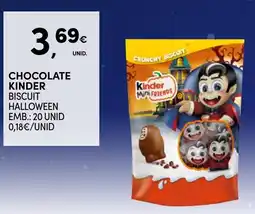 Continente Chocolate kinder biscuit halloween promoção