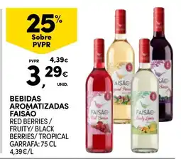 Continente Bebidas aromatizadas Faisão promoção