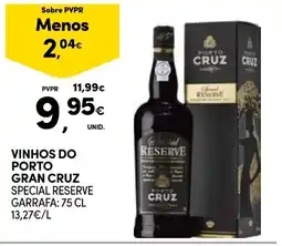Continente vinhos do porto gran cruz special reserve promoção